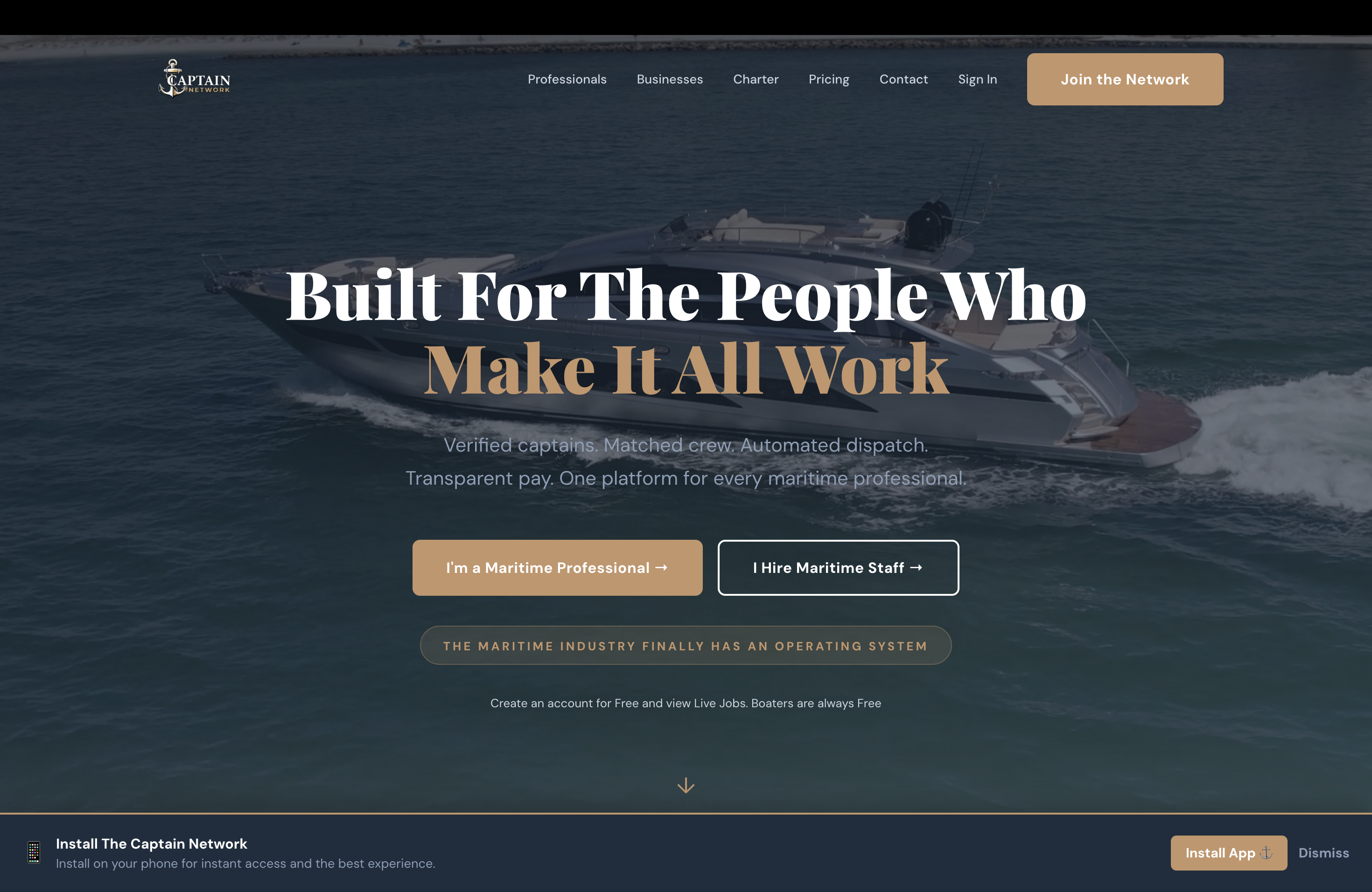 The Captain Network maritime platform