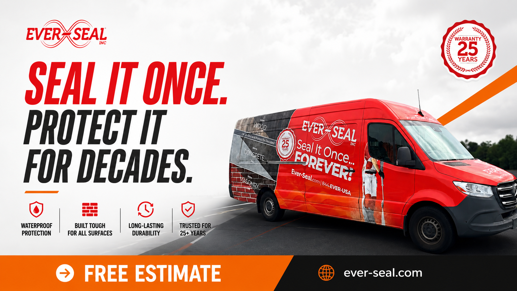 EverSeal branded service vehicle