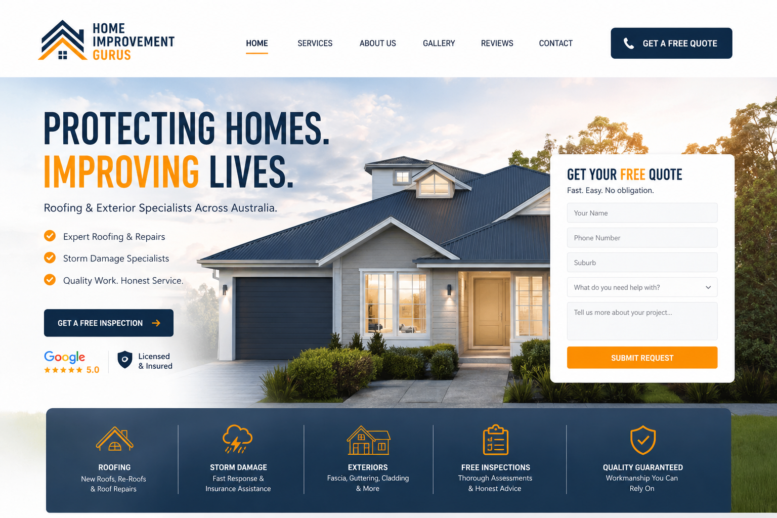 Home Improvement Gurus website